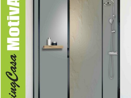 Duschrückwand Rückwand Dusche Alu, Mittel Grau Dfu074