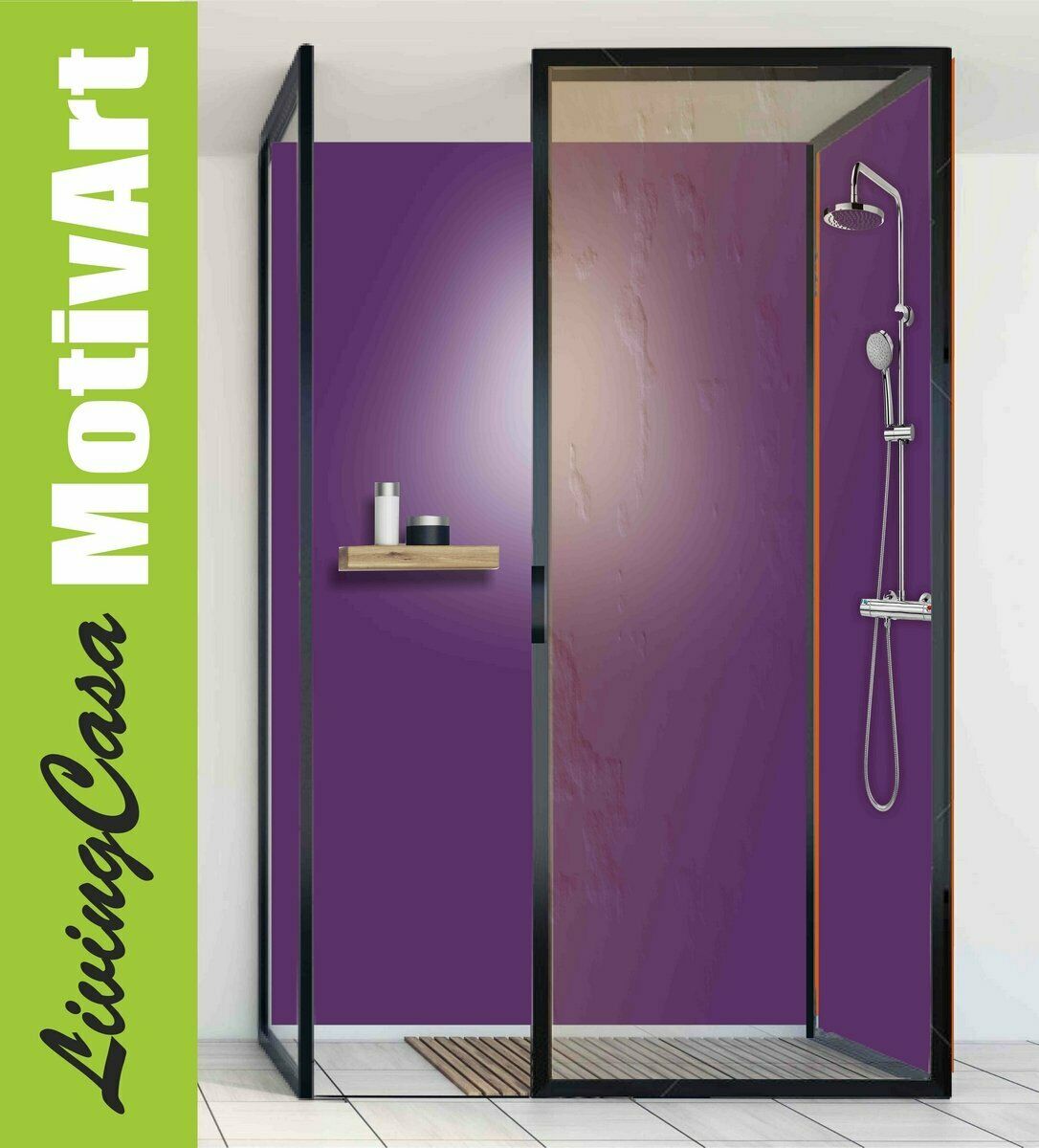 Duschrückwand Rückwand Dusche Alu, Violet Dfu040