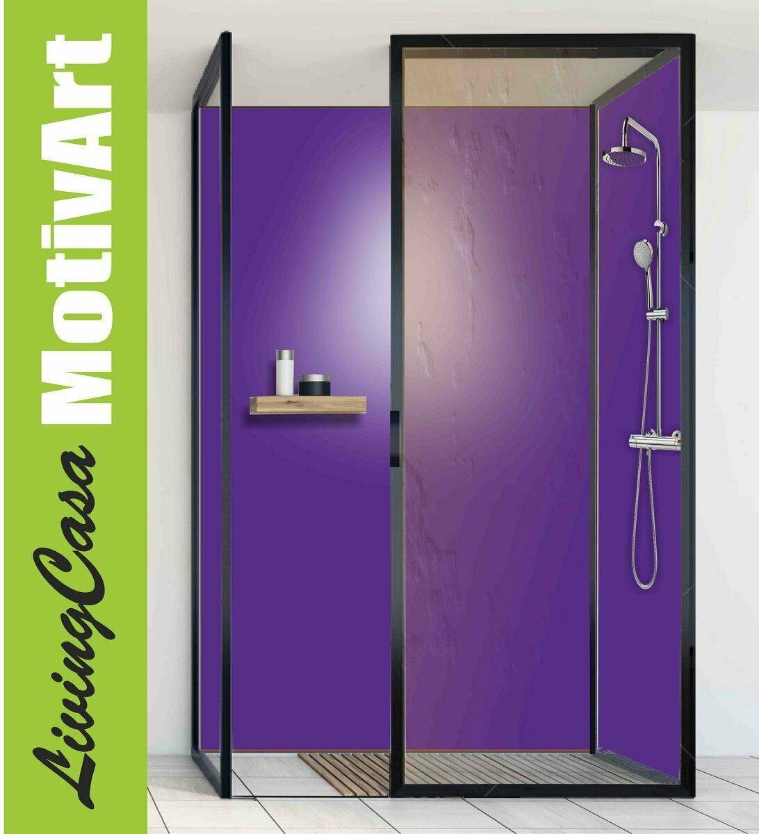 Duschrückwand Rückwand Dusche Alu, Violet Hell Dfu403
